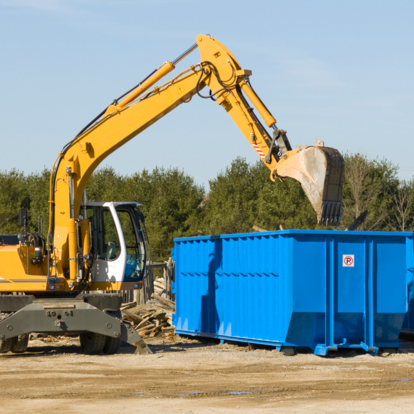 are there any restrictions on where a residential dumpster can be placed in Thompson Pennsylvania